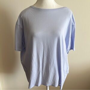 Lululemon Back In Action Short Sleeve Top In Pastel Blue